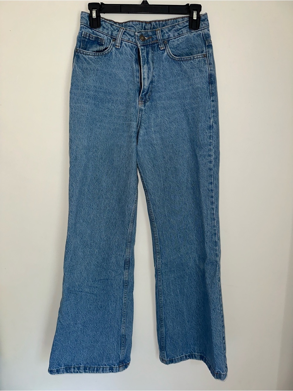 High-Rise Wide-Leg Women’s Jeans - Light Blue